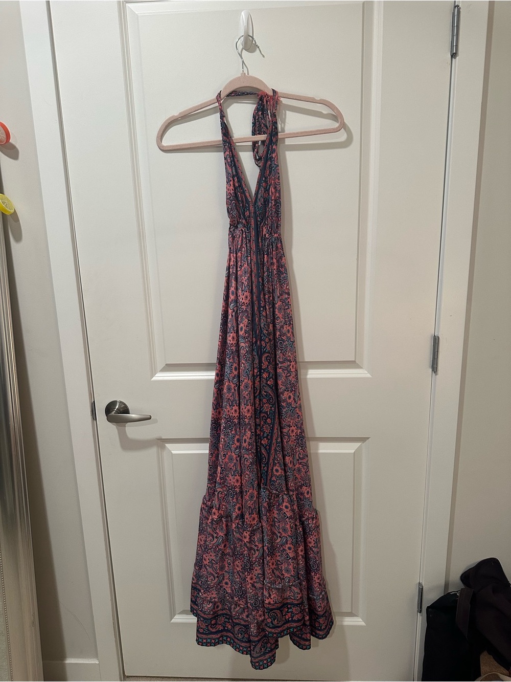 boho Halter Maxi Dress size small
